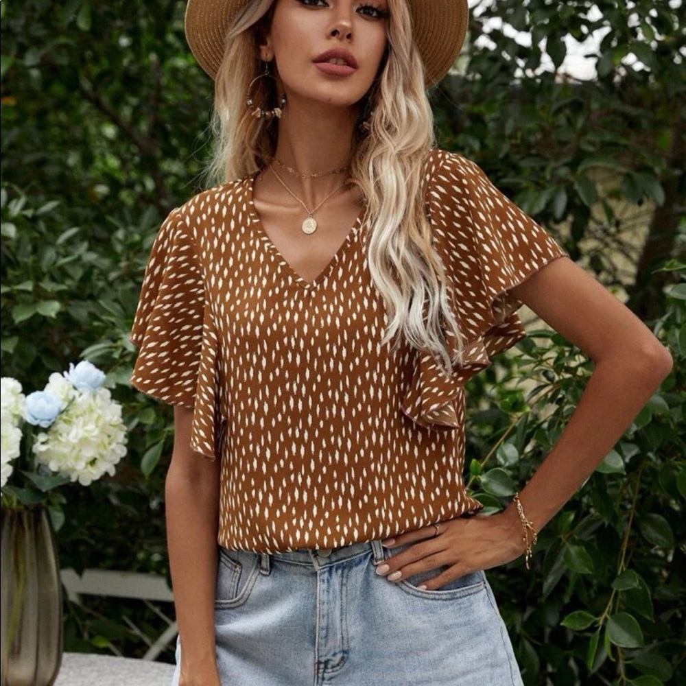BOGO: Butterfly sleeve blouse